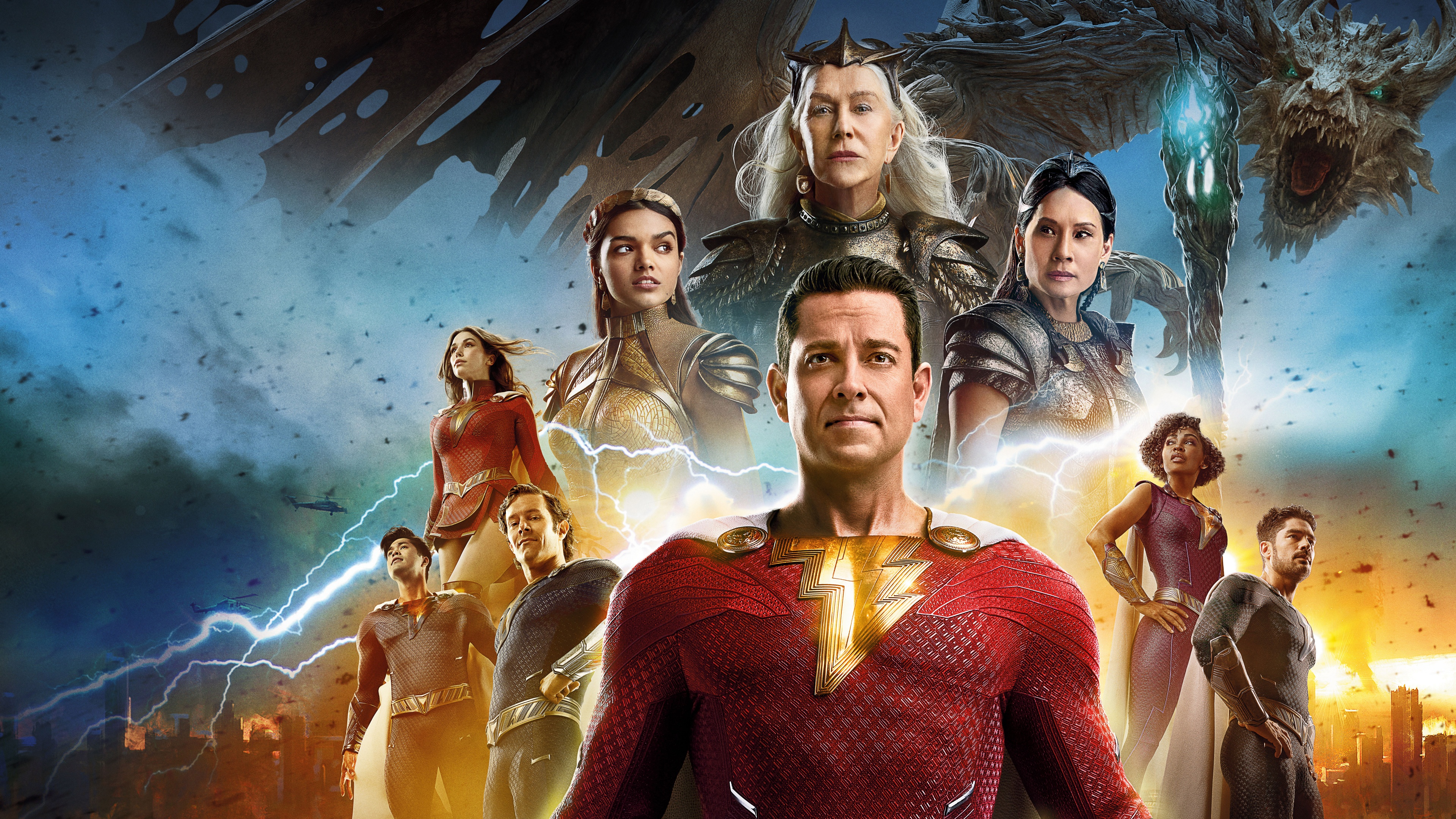 Shazam! Fury of the Gods Movie poster Wallpaper
