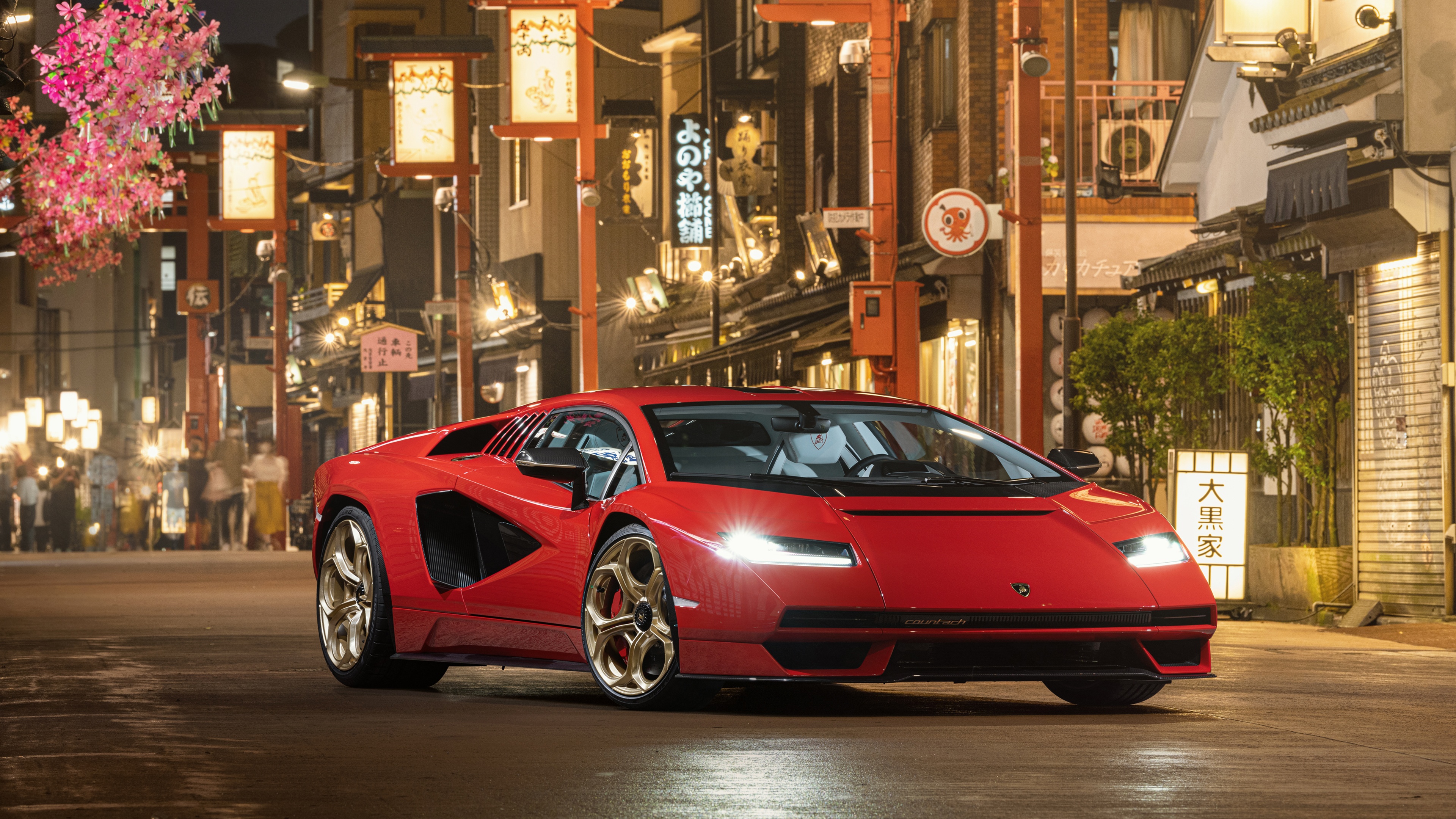 Lamborghini Countach LPI 800-4 Red cars Wallpaper