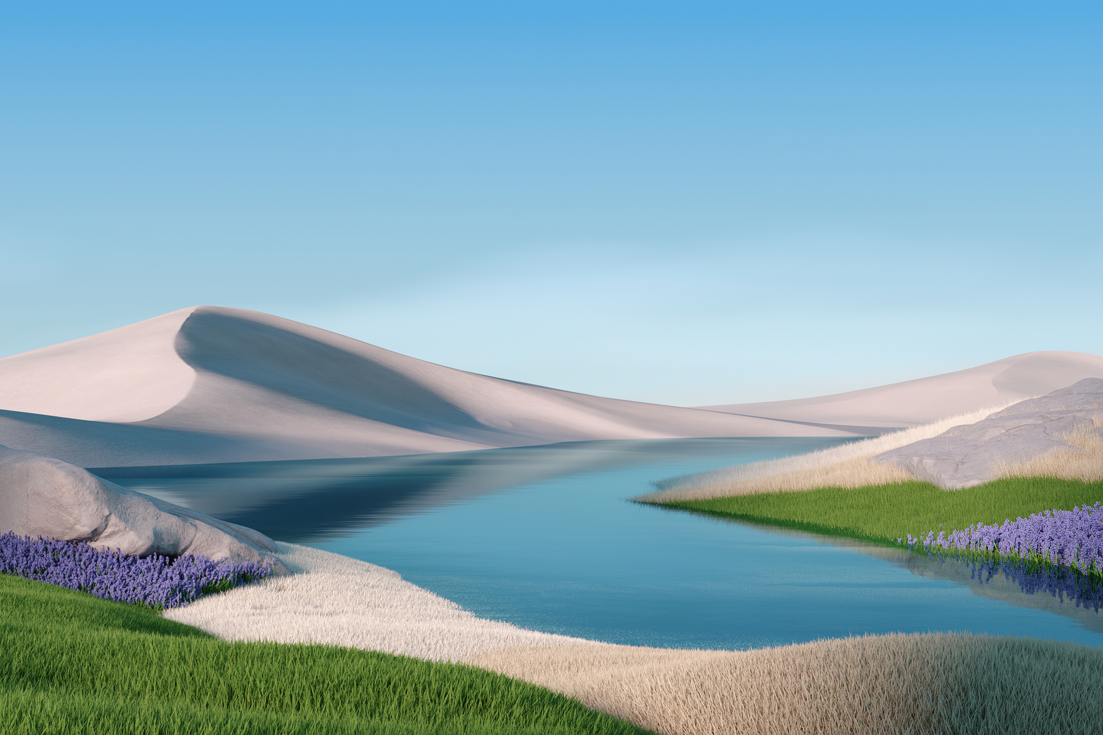 Landscape Sunny day Wallpaper