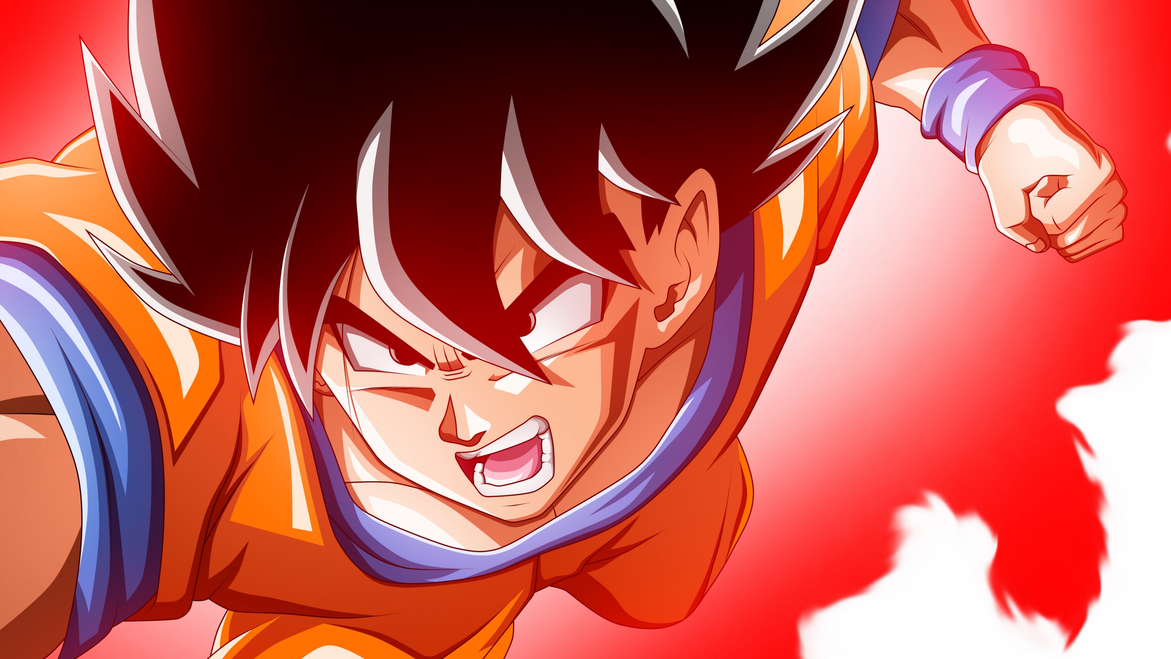 Son Goku Action Wallpaper