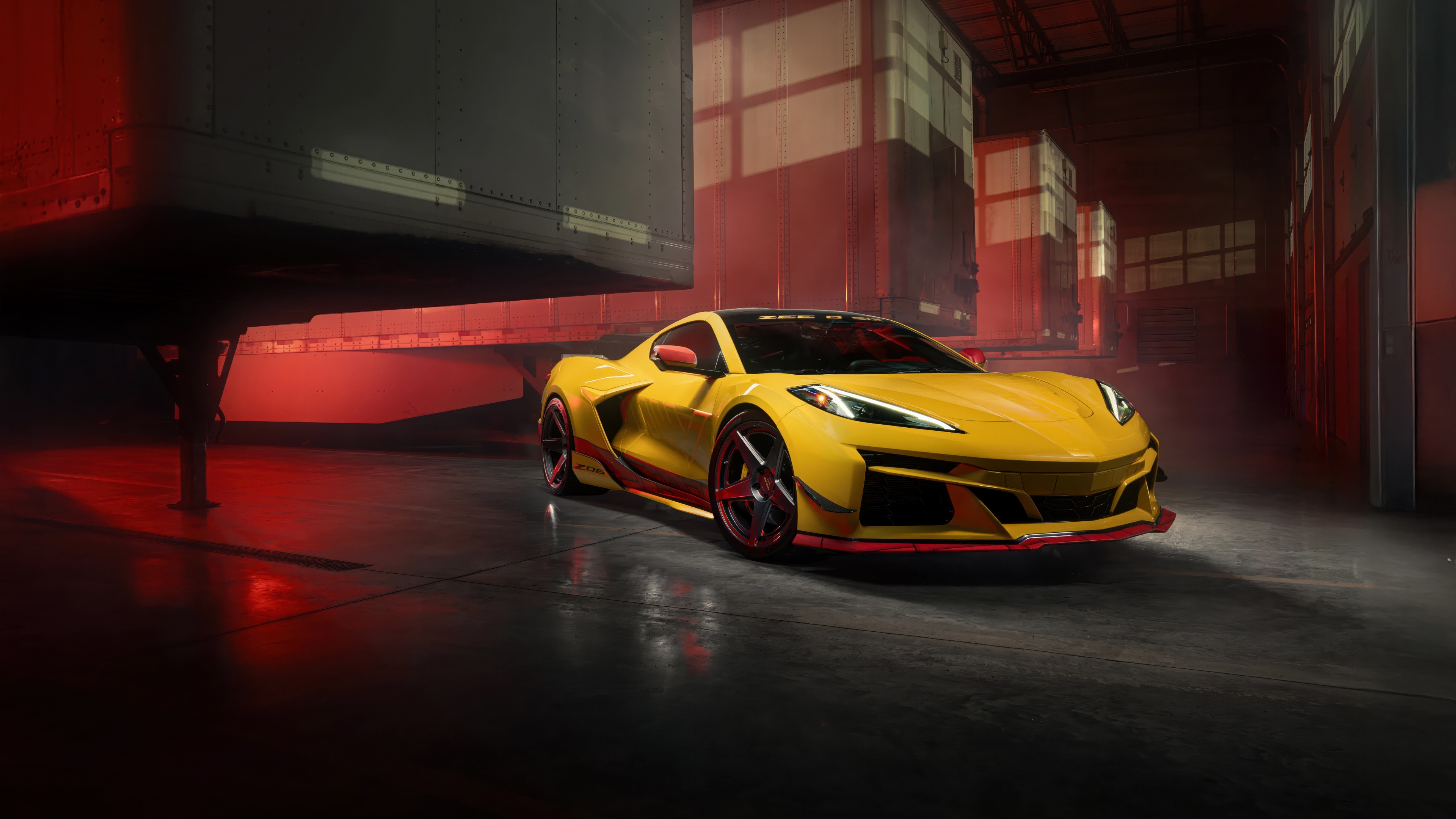 Chevrolet Corvette Z06 Warehouse Wallpaper