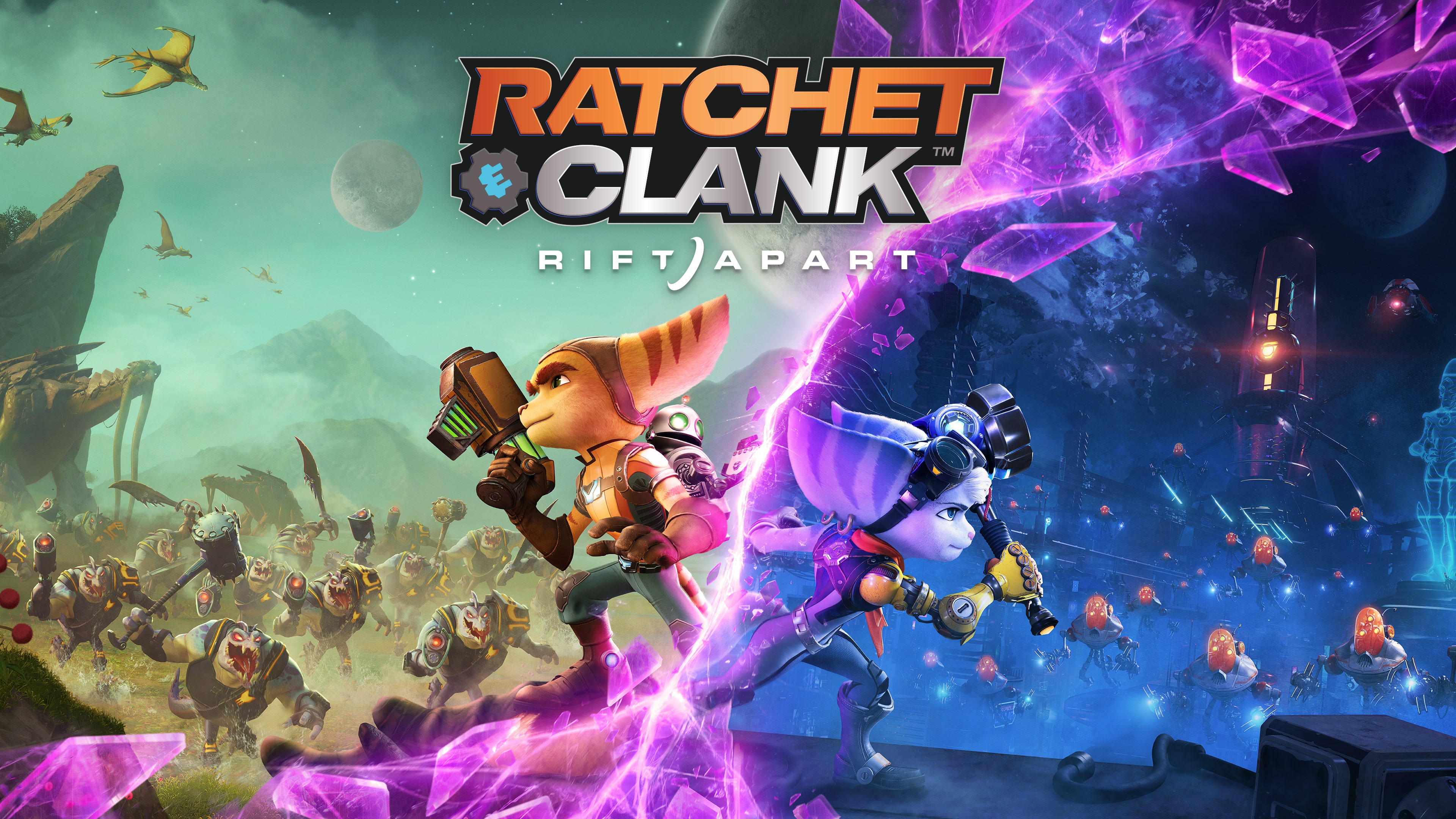 Ratchet & Clank: Rift Apart Key Art Wallpaper