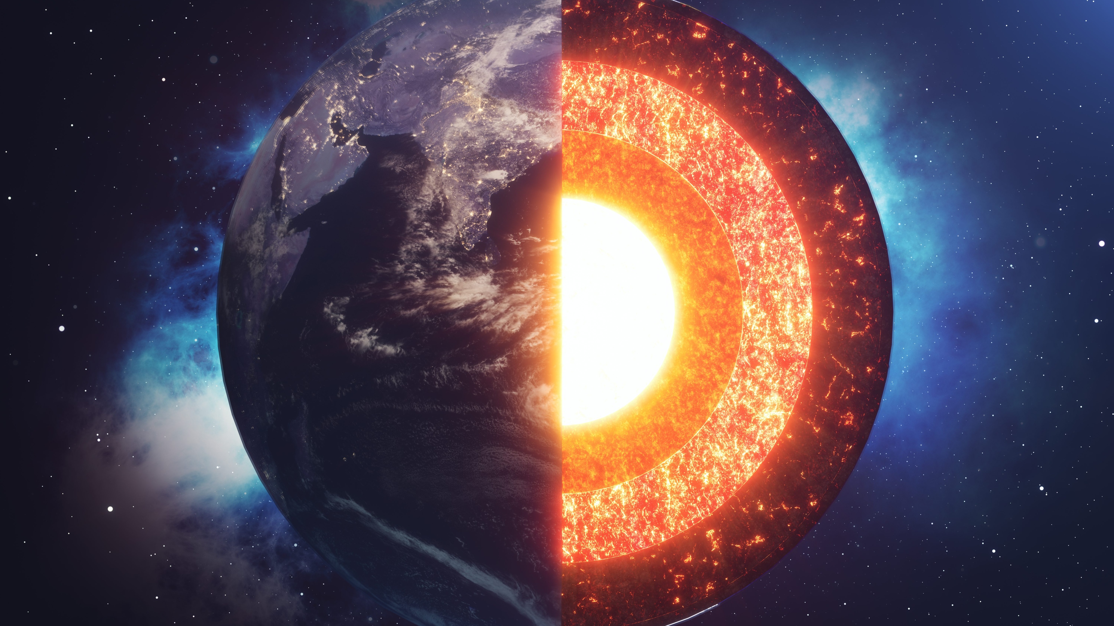 Core Earth Structure Wallpaper