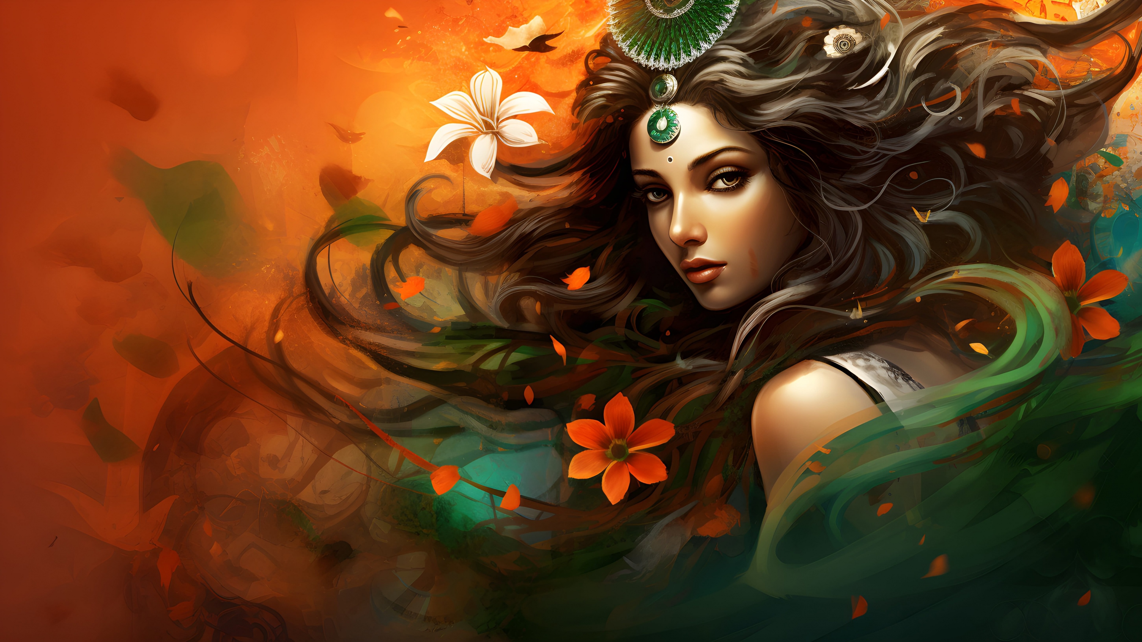 Dream girl Paint Wallpaper