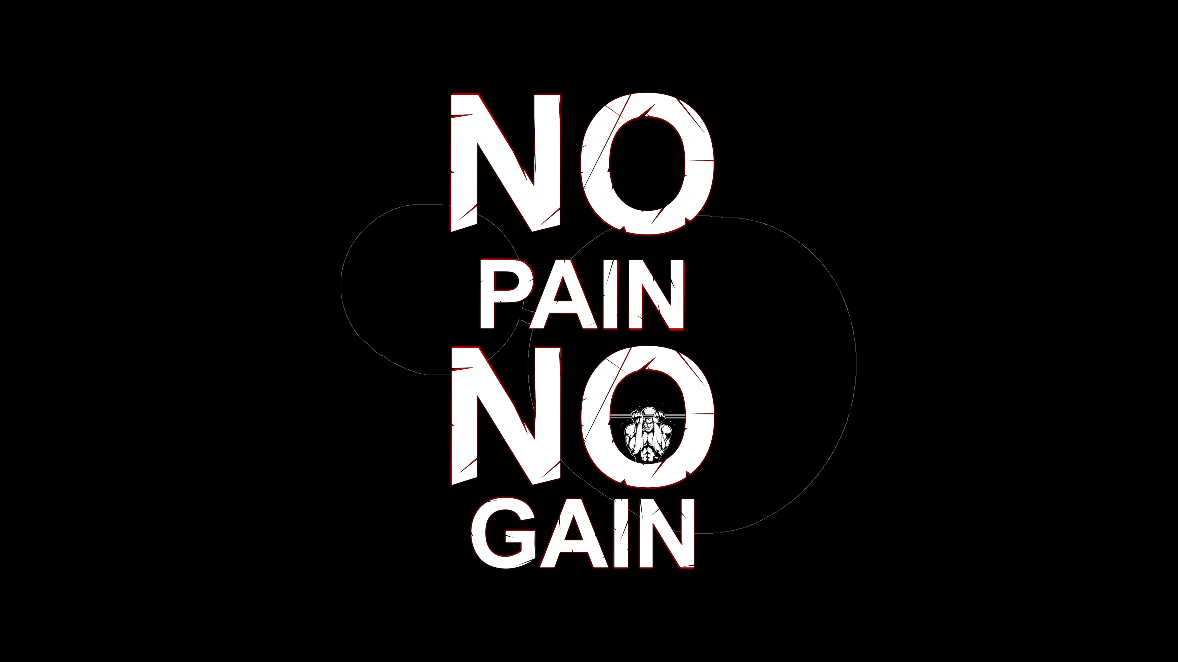 No pain No gain Motivational quotes Wallpaper