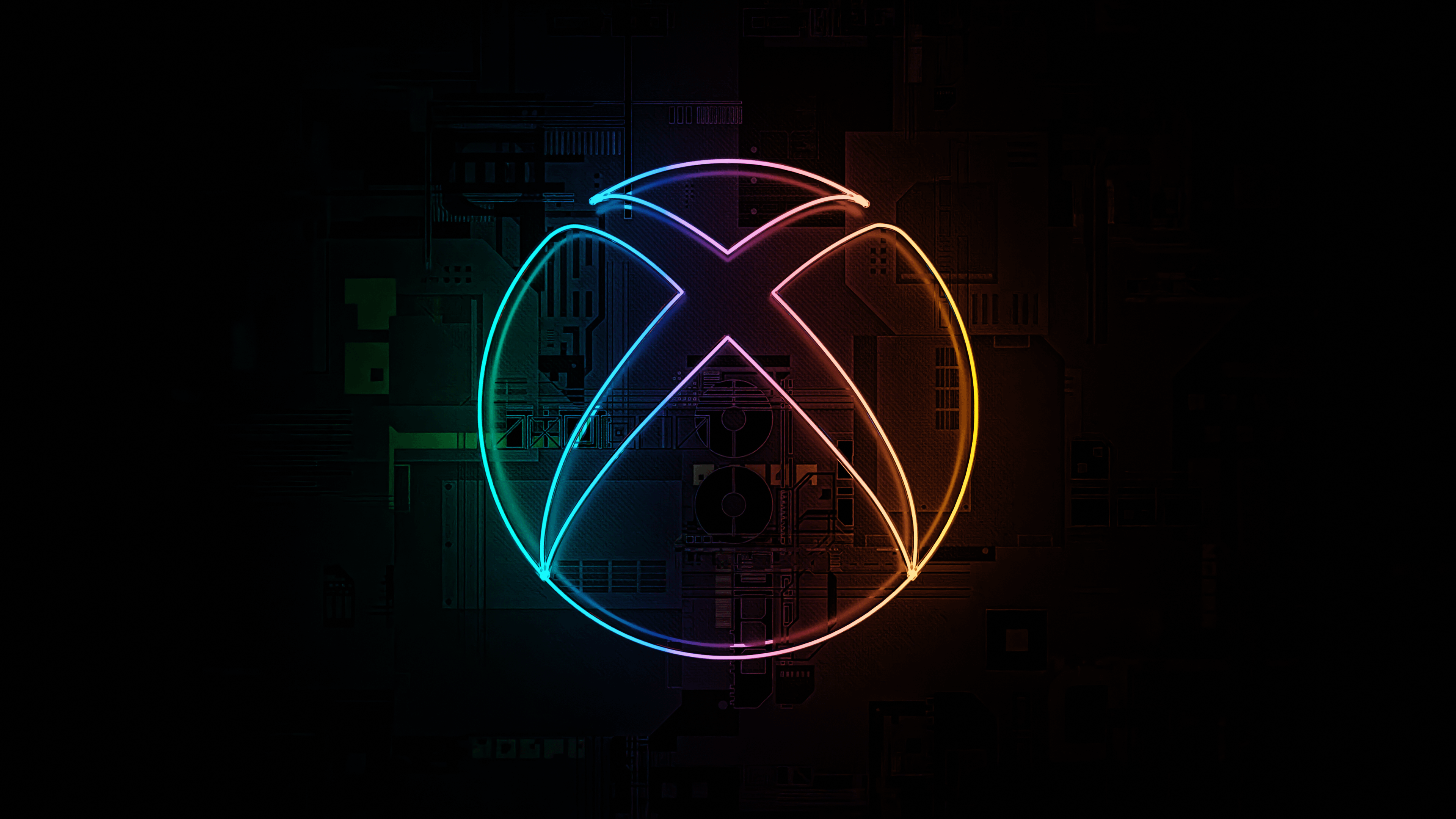 Neon Xbox logo Wallpaper